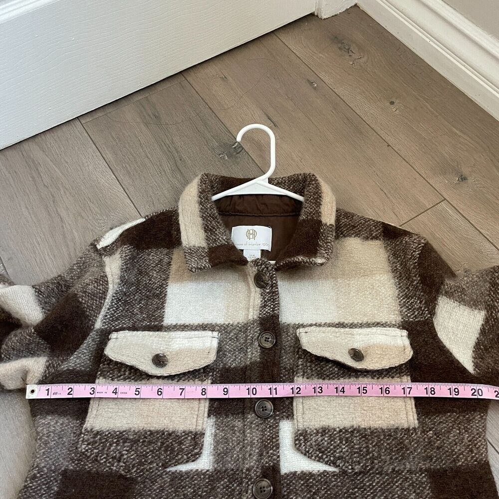 House of Harlow 1960 Plaid Jacket in Brown and Cream - Picture 6 of 8